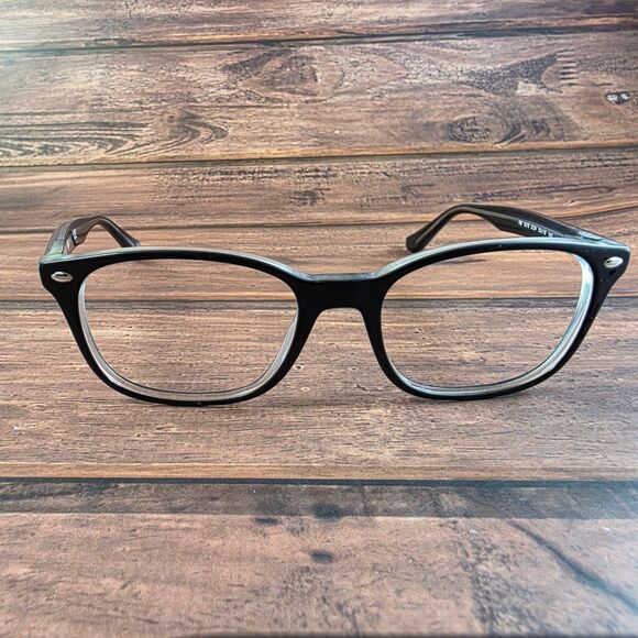 Ray-Ban RB5375 Men's Black Clear Frame Eyeglasses 53-18-145 - Picture 1 of 9